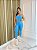 Conjunto Legging Básica+ Top Alça Reta Cor Azul Céu - Imagem 8