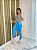 Conjunto Legging Básica+ Top Alça Reta Cor Azul Céu - Imagem 2