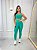 Conjunto Legging Básica+ Top Alça Reta Cor Verde Esmeralda - Imagem 1