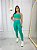 Conjunto Legging Básica+ Top Alça Reta Cor Verde Esmeralda - Imagem 3