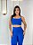Conjunto Legging Básica+ Top Alça Reta Cor Azul Royal - Imagem 3