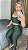 Conjunto Legging Básica+ Top Alça Reta Cor Verde Militar - Imagem 1