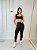 Conjunto Legging Val+ Top Cor Preto+Mostarda - Imagem 1