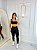 Conjunto Legging Val+ Top Cor Preto+Mostarda - Imagem 2