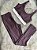 Conjunto Legging Val+ Top Cor Marrom+Off - Imagem 1