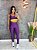 Conjunto Legging Val+ Top Cor Roxo Uva+Amarelo Neon - Imagem 4