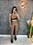 Conjunto Athena Legging+Top Cor Cappucino+Preto - Imagem 3