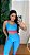Conjunto Athena Legging+Top Cor Azul Céu+Rosa Neon - Imagem 3