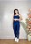 Conjunto Legging Básica+ Top Alça Reta Cor Azul Marinho - Imagem 3