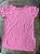 Blusa de Manga Mulet Cor Rosa BB - Imagem 1