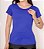 Blusa de Manga Mulet Cor Azul Royal - Imagem 1