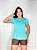 Blusa de Manga Mulet Cor Azul Claro - Imagem 1