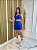 Conjunto Short Meia Coxa+ Top Alça Reta Cor Azul Royal - Imagem 7