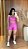 Conjunto Short Meia Coxa+ Top Alça Reta Cor Rosa Fuschia - Imagem 3