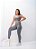 Conjunto Legging Básica+ Top Alça Reta Cor Cinza - Imagem 4