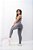 Conjunto Legging Básica+ Top Alça Reta Cor Cinza - Imagem 2