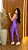 Conjunto Tradicional Legging+ Top Alça Reta Cor Roxo Amora - Imagem 2