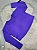 Blusa Tapa Bumbum Manga Longa Croped Cor Roxo - Imagem 1