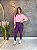 Blusa Tapa Bumbum Manga Longa Croped Cor Rosa BB - Imagem 1