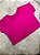 Blusa  Croped Manga Curta Cor Rosa Pink - Imagem 1