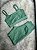 Conjunto Short Bolso+Top Alça Reta Cor Verde Oliva - Imagem 2