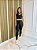 Conjunto Legging Básica + Top Nula Manga Cor Preto - Imagem 1