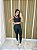 Conjunto Legging Básica + Top Nula Manga Cor Preto - Imagem 4