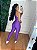 Conjunto Legging Básica + Top Nula Manga Cor Roxo Amora - Imagem 2