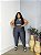 Conjunto Legging Básica + Top Nula Manga Cor Cinza - Imagem 1
