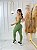 Conjunto Legging Básica + Top Nula Manga Cor Verde Oliva - Imagem 2
