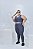 Conjunto Legging Básica Plus Size+ Top Alça Larga Cor Cinza - Imagem 1