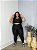 Conjunto Legging Básica Plus Size+ Top Alça Larga Cor Preto - Imagem 1