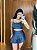 Conjunto Short e Saia+ Top Alça Reta Cor Cinza - Imagem 1