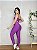 Legging Básica+ Top Alça Regulável Cor Fuschia(Rosa) - Imagem 2