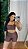 Conjunto Short Crossfit + Top Alça Reta Cor Marrom - Imagem 1