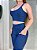 Conjunto Legging Bolso+Top Ana Cor Azul Marinho - Imagem 3