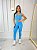 Conjunto Legging Bolso+Top Ana Cor Azul Céu - Imagem 1