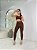 Conjunto Legging Básica+ Top Camilla Cor Marrom - Imagem 1
