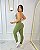 Conjunto Legging Básica+ Top Camilla Cor Verde Oliva - Imagem 2
