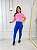 Blusa Croped Tule Cor Rosa BB - Imagem 1