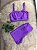 Conjunto Short Crossfit + Top Camilla Cor Roxo Amora - Imagem 2