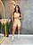 Conjunto Short Crossfit + Top Camilla Cor Canela Nude - Imagem 1