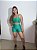 Conjunto Short Crossfit + Top Camilla Cor Verde Esmeralda - Imagem 1