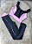 Conjunto Legging Bolso Vivo+Top Cor Preto+Rosa BB - Imagem 1
