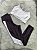 Conjunto Legging Lary+Top Tiras Cor Marrom+Off - Imagem 1