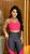 Conjunto Legging Lary+Top Tiras Cor Cinza+Rosa Neon - Imagem 3