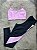 Conjunto Legging Lary+Top Tiras Cor Preto+Rosa BB - Imagem 1
