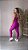 Conjunto Legging Montaria+ Top Alça Reta Cor Rosa Fuschia - Imagem 3