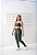 Conjunto Legging Montaria+ Top Alça Reta Cor Verde Militar - Imagem 4