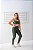 Conjunto Legging Montaria+ Top Alça Reta Cor Verde Militar - Imagem 3